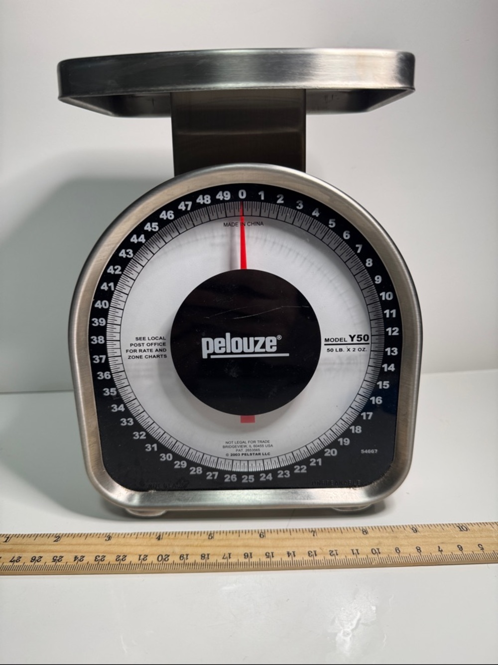 Pelouze Y50 Stainless Steel post Scale - Silver
